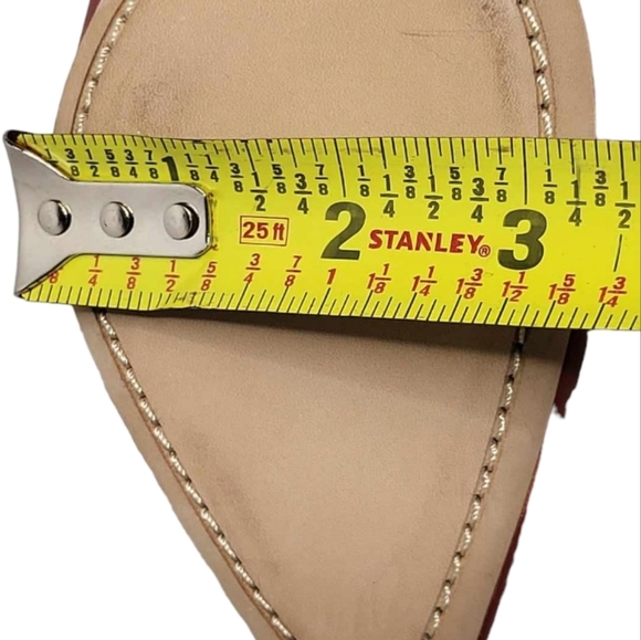 THEORY Red City Slingback 100% Lamb Leather New SZ 37 - Picture 9 of 12